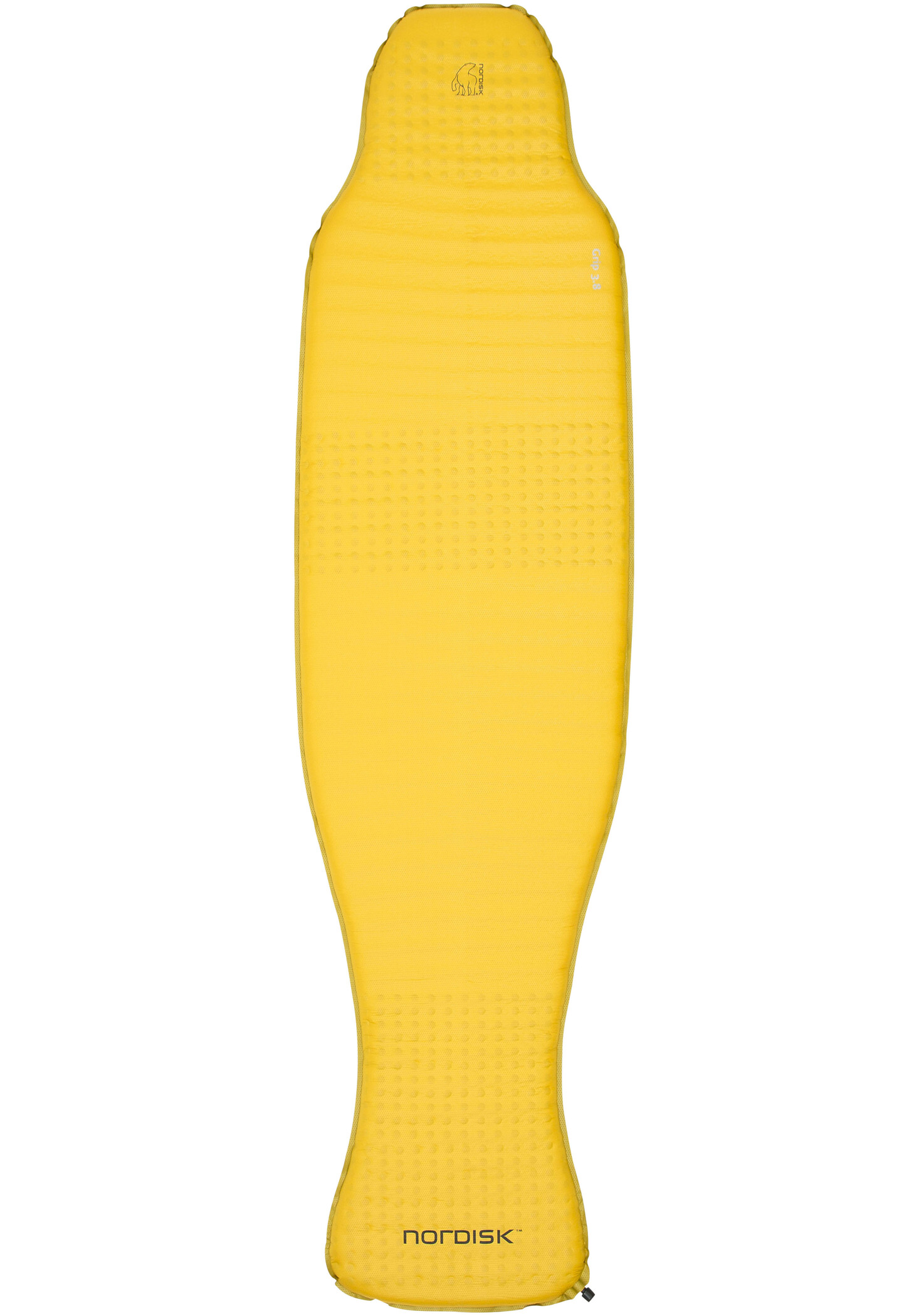 Nordisk Grip 3.8 Zelfopblaasbare mat Regular, geel/zwart